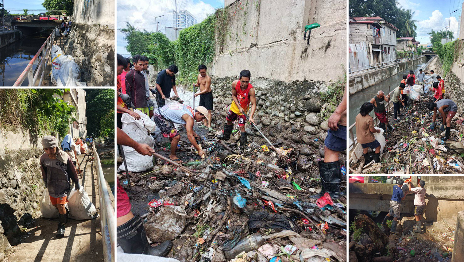 RANDOM SHOTS: Hapsay Sapa Team resumes cleanup at Bitan-ag Creek, collects large piles of garbage