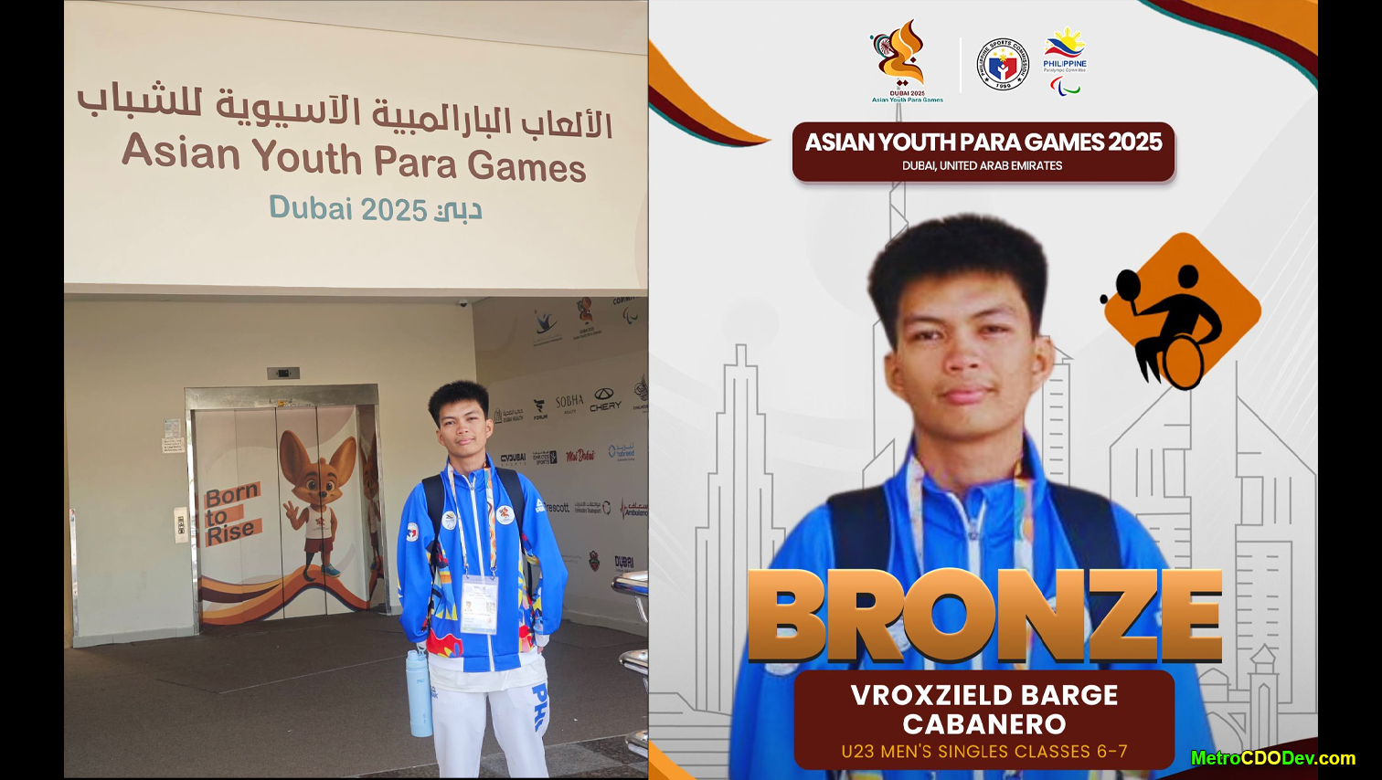 CDO para athlete wins bronze in Asian Youth Para Games 2025 amid mother’s passing