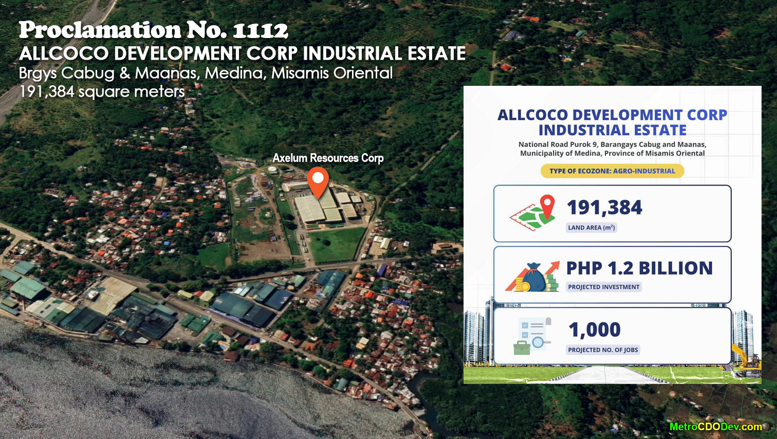 New Agro-Industrial Economic Zone established in Medina, Misamis Oriental