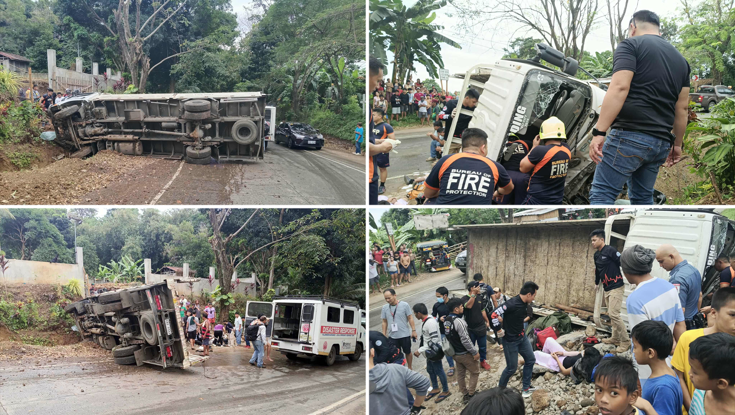 Truck overturns in Villanueva, MisOr; 21 USTP-Claveria students injured