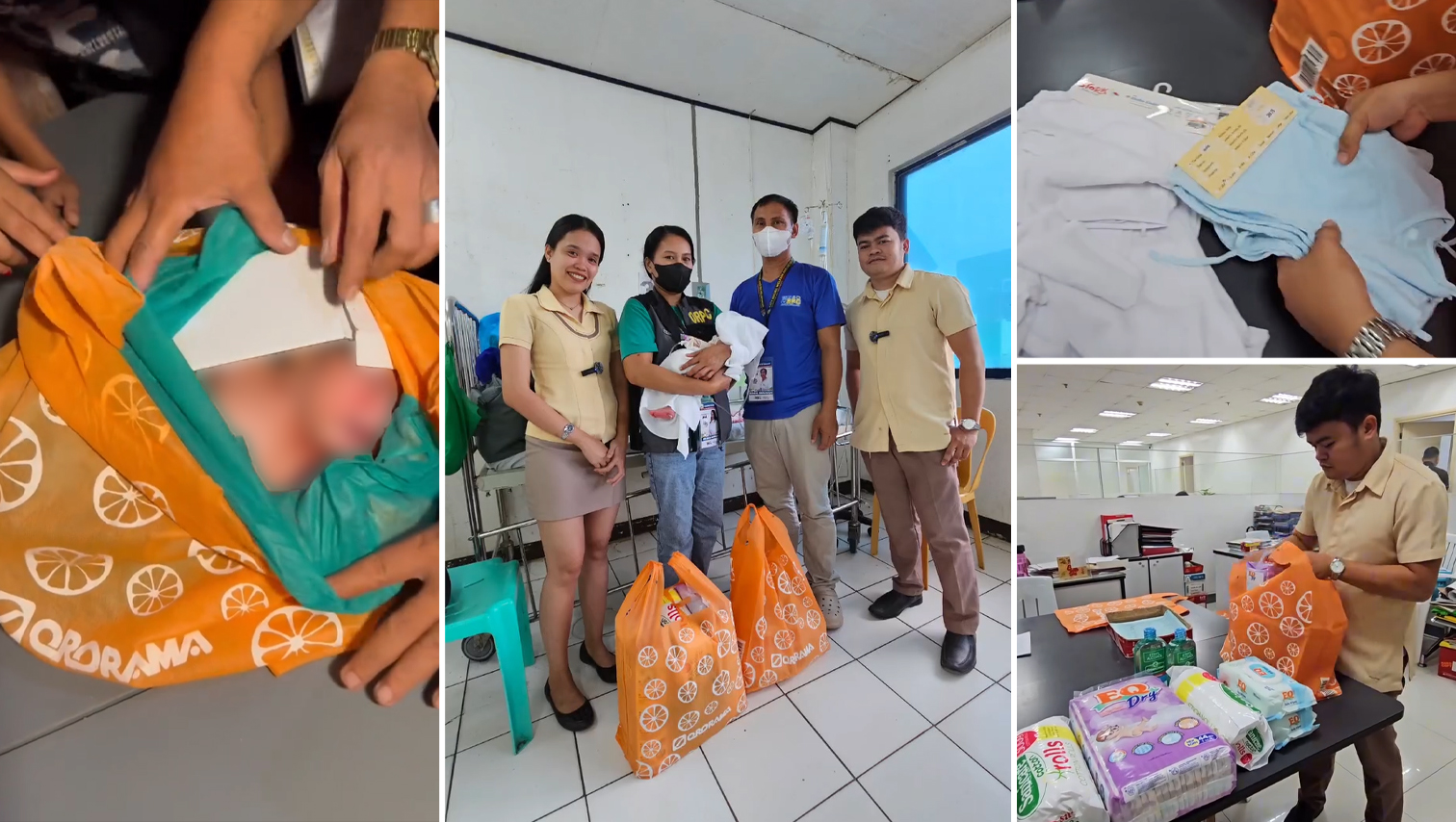 Ororama sends baby supplies for abandoned newborn