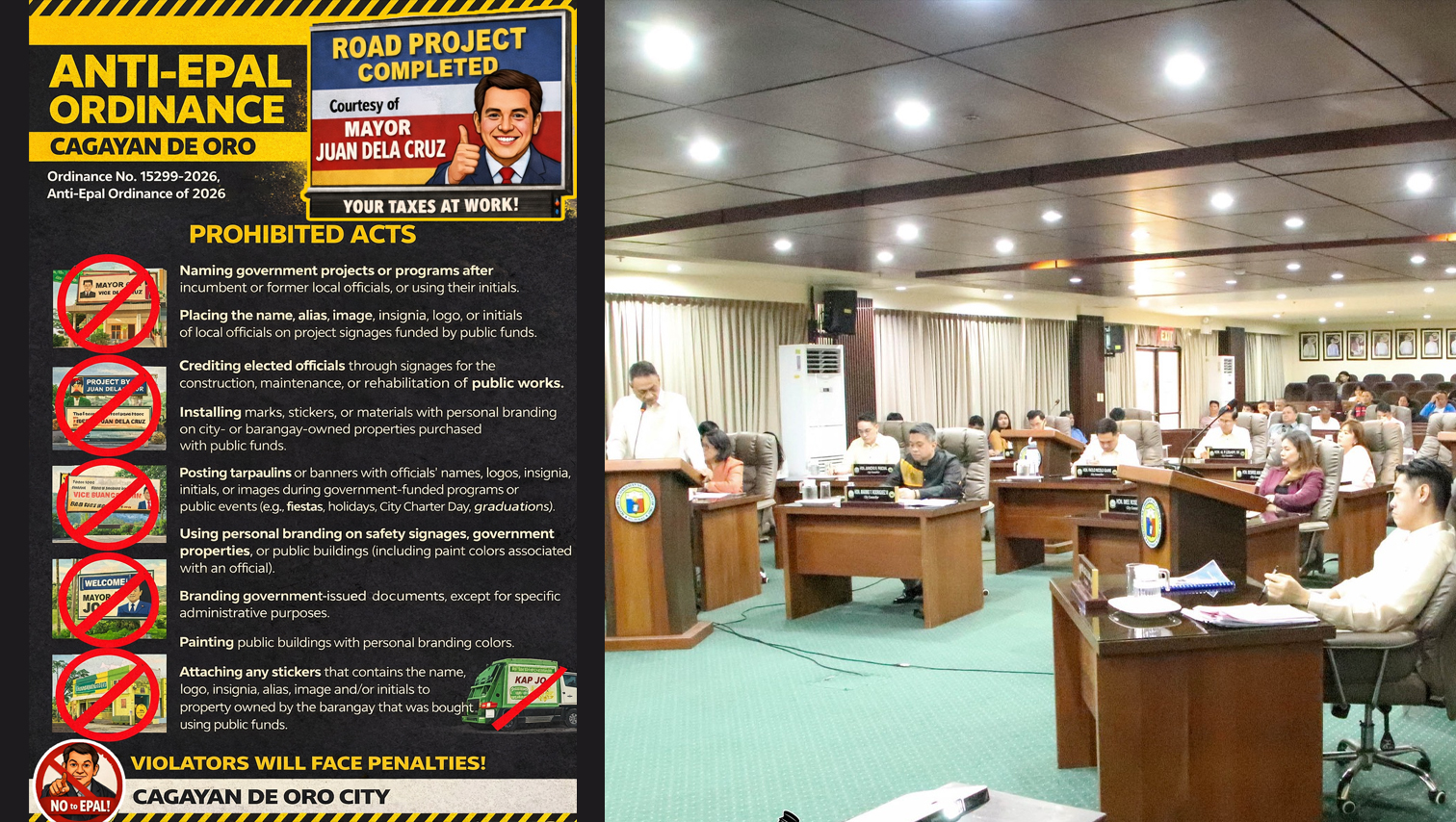 CDO City Council passes Anti-Epal Ordinance