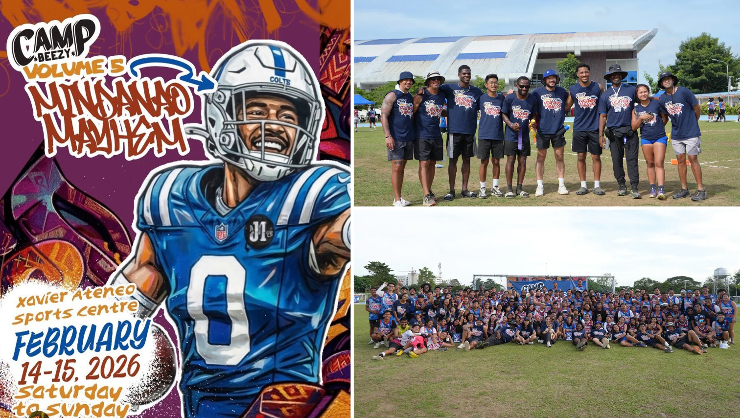 RANDOM SHOTS: Fil-Am NFL star Cam Bynum holds flag football camp in Cagayan de Oro