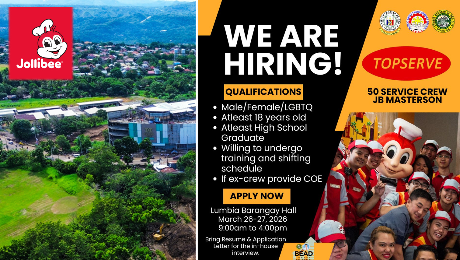 Another Jollibee branch is set to rise soon in Uptown Cagayan de Oro