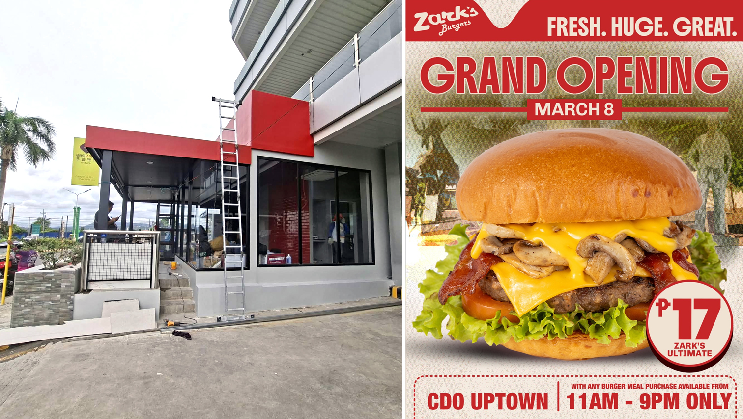 Zark’s Burgers Uptown to open March 8 with ₱17 Zark’s Ultimate deal