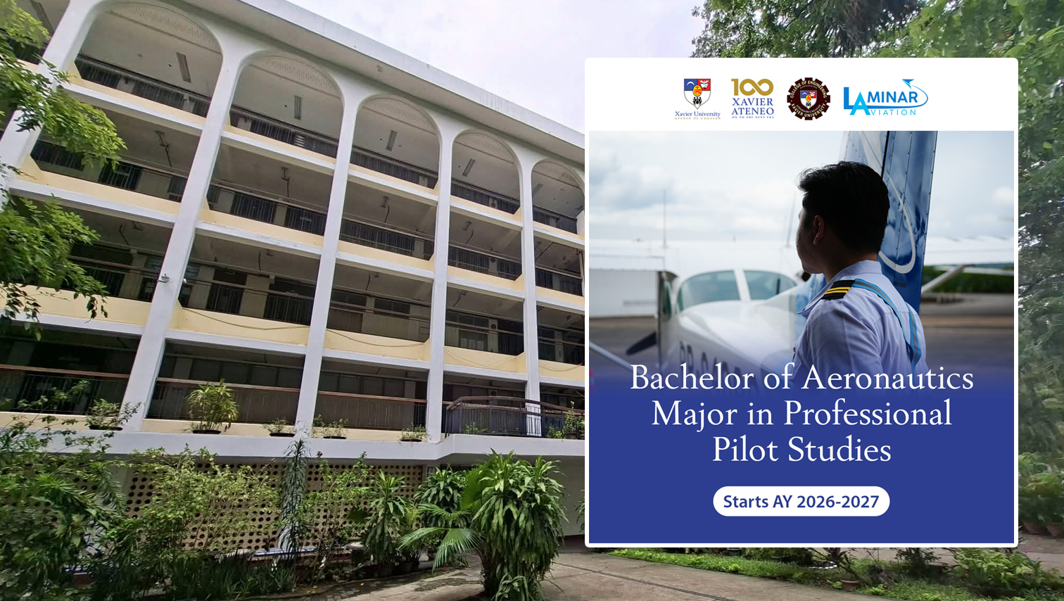 Xavier Ateneo to launch Bachelor of Science in Aeronautics major in Professional Pilot Studies in 2026–2027