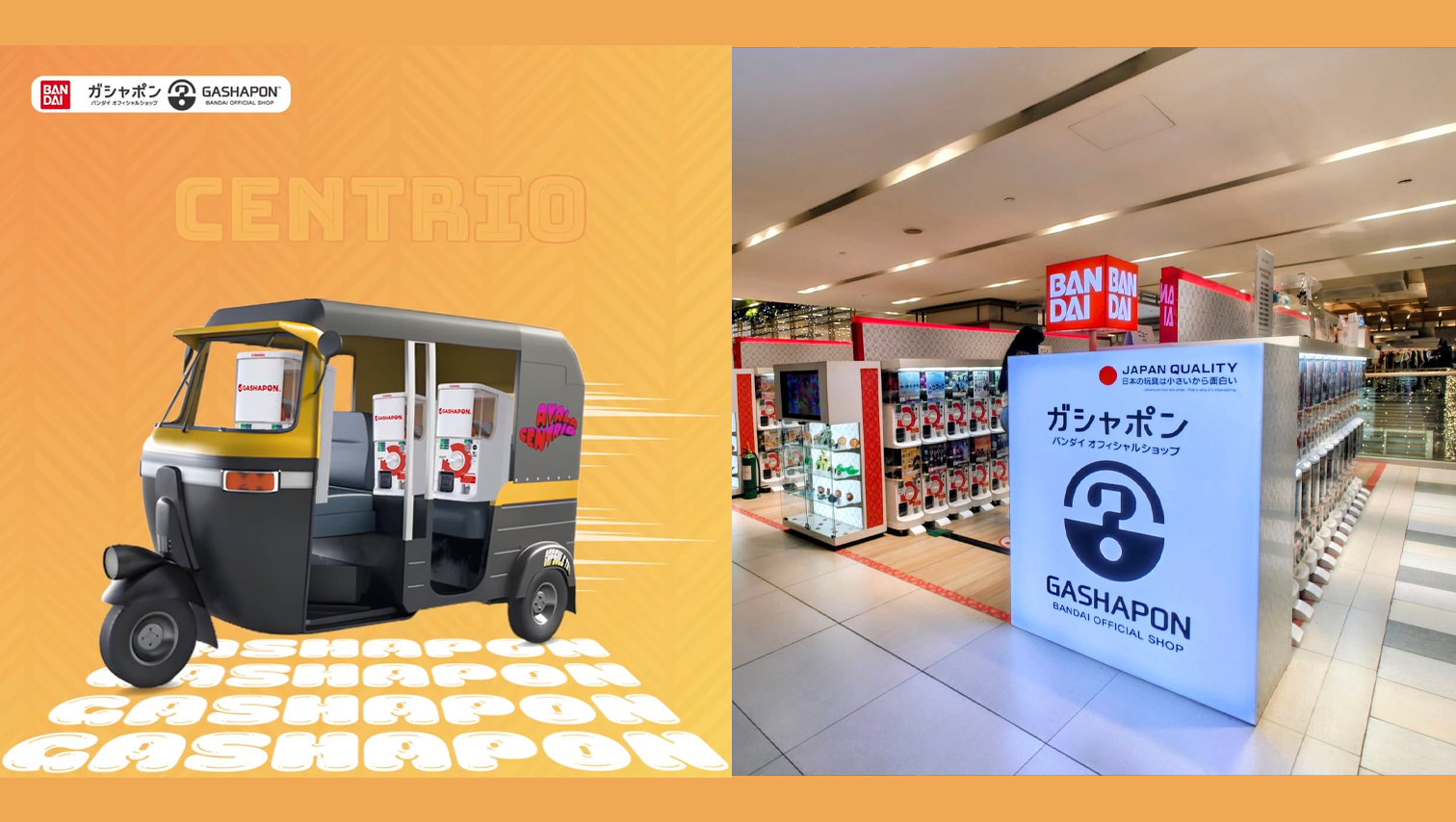 Gashapon Bandai Official shop to open March 10 at Centrio