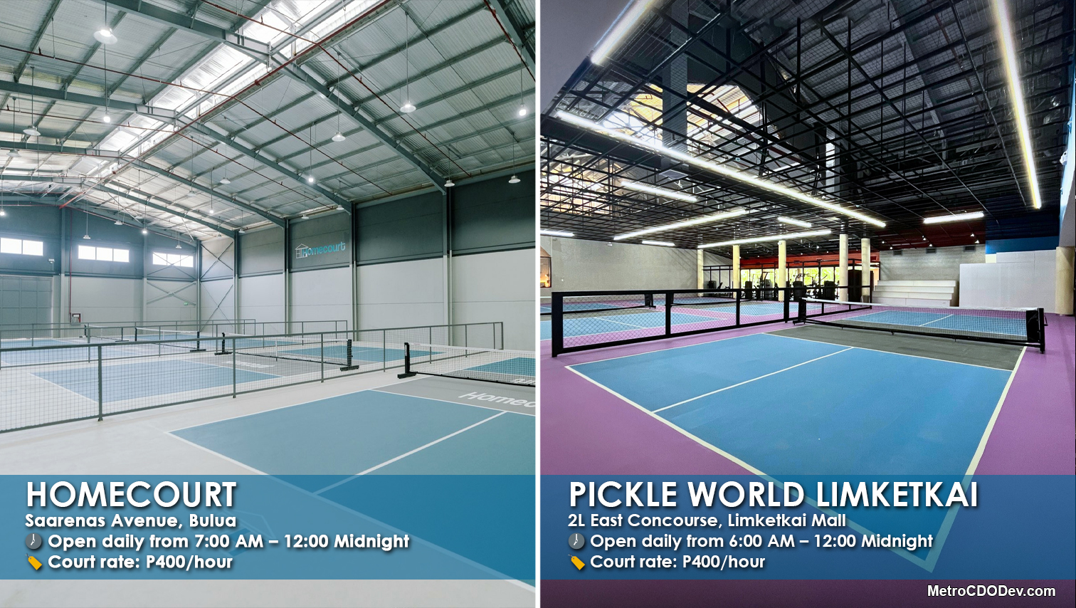 RANDOM SHOTS: Homecourt, Pickle World Limketkai – 2 new modern pickleball courts open in Cagayan de Oro today