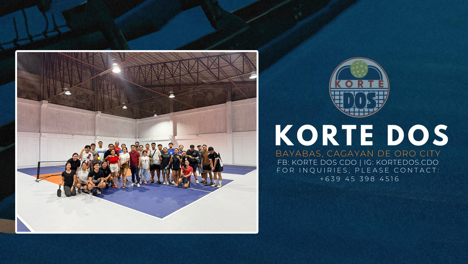 Korte Dos – latest pickleball court to open in CDO