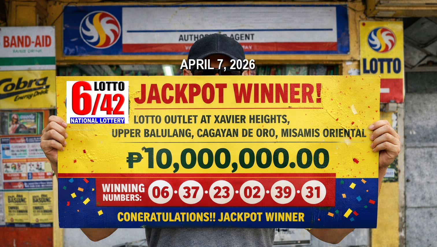 Lone bettor from Misamis Oriental wins ₱10M 6/42 Lotto Jackpot