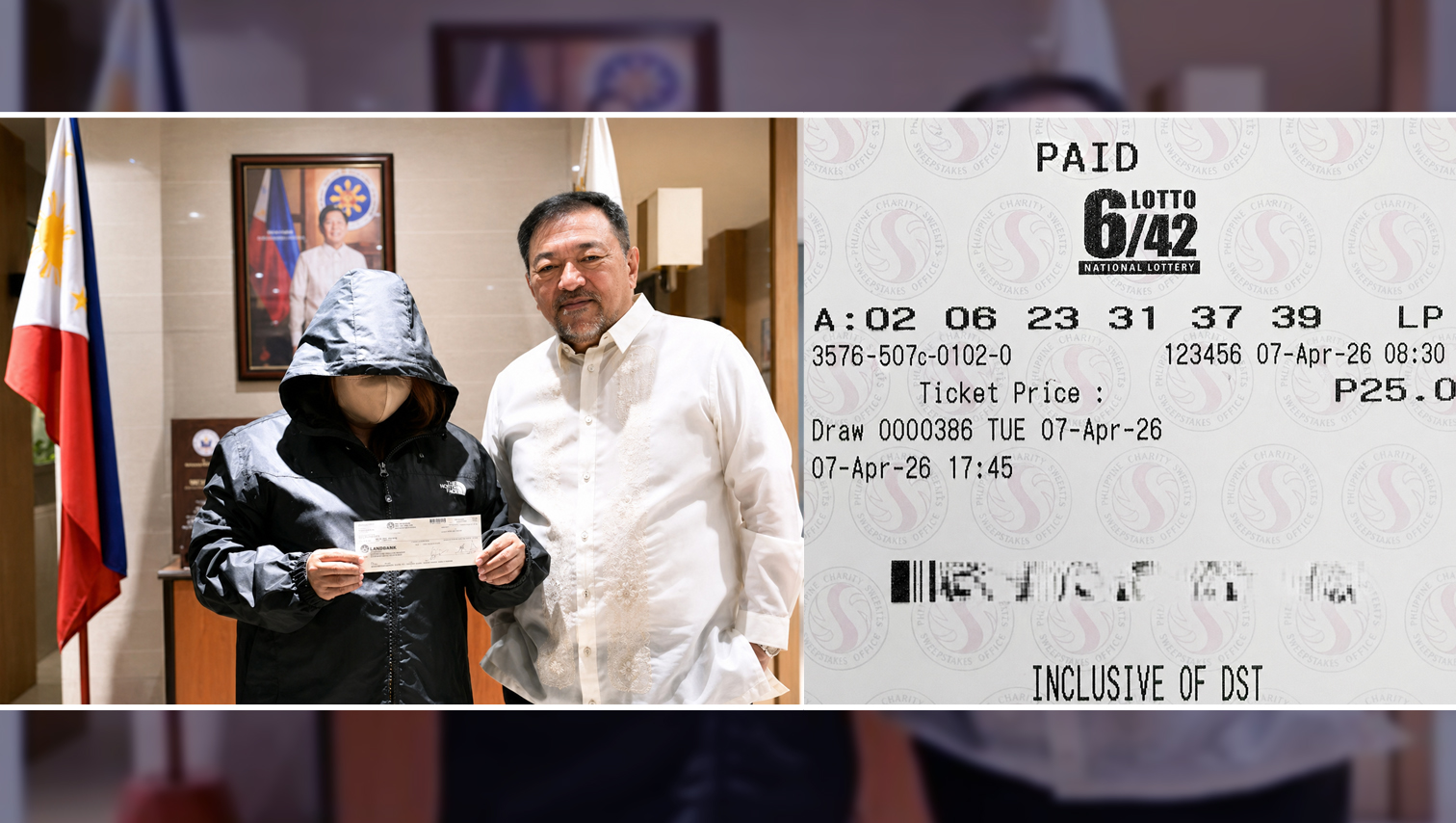 50-year old housewife from Cagayan de Oro claims P10 million 6/42 lotto jackpot