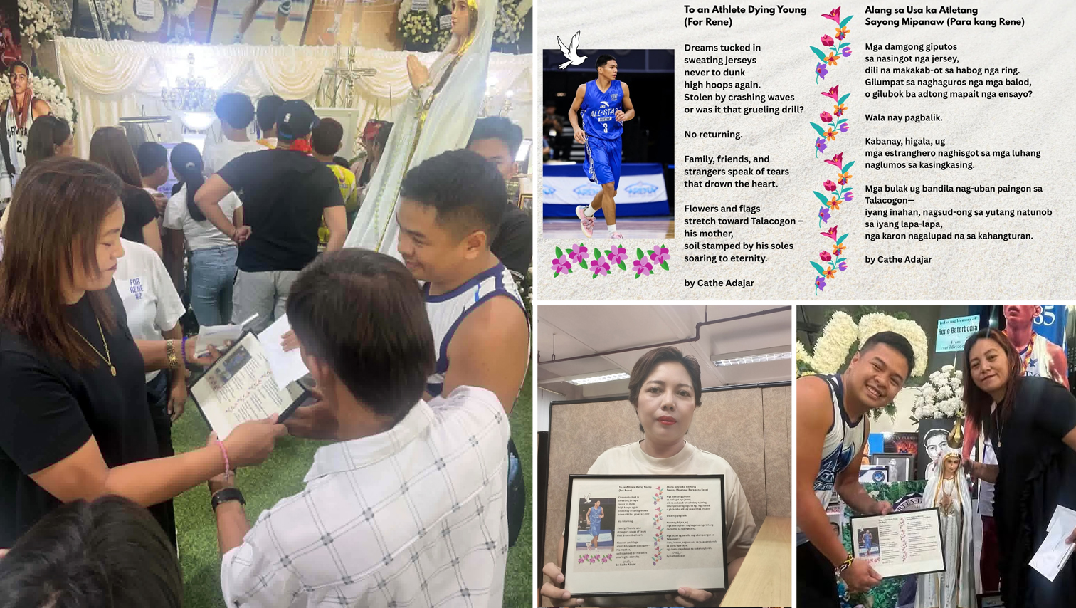 Xavier Ateneo professor’s elegy on Rene Baterbonia reaches his family