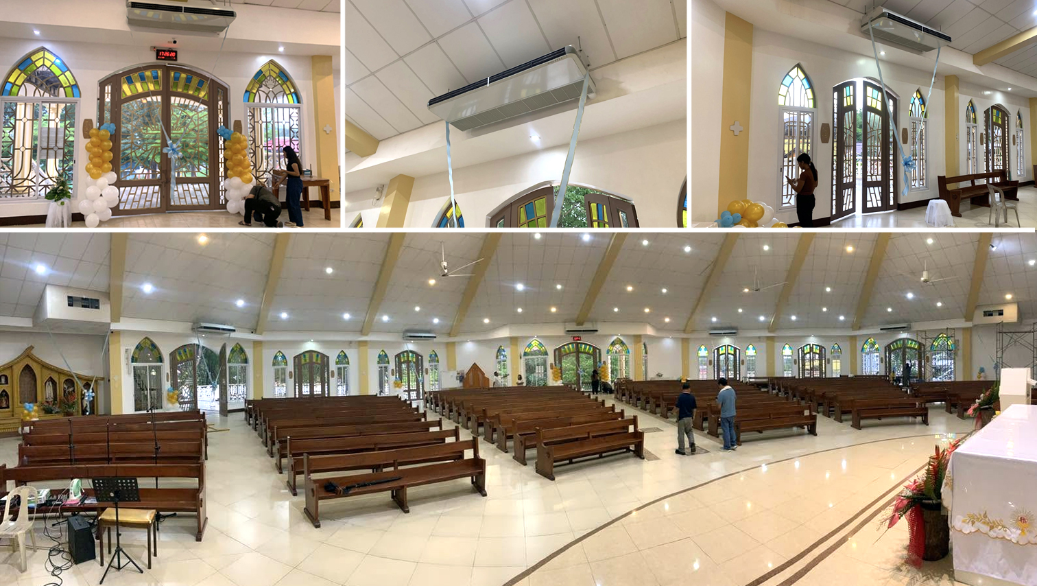 Immaculate Conception Parish Church in Aluba, Macasandig now fully air-conditioned