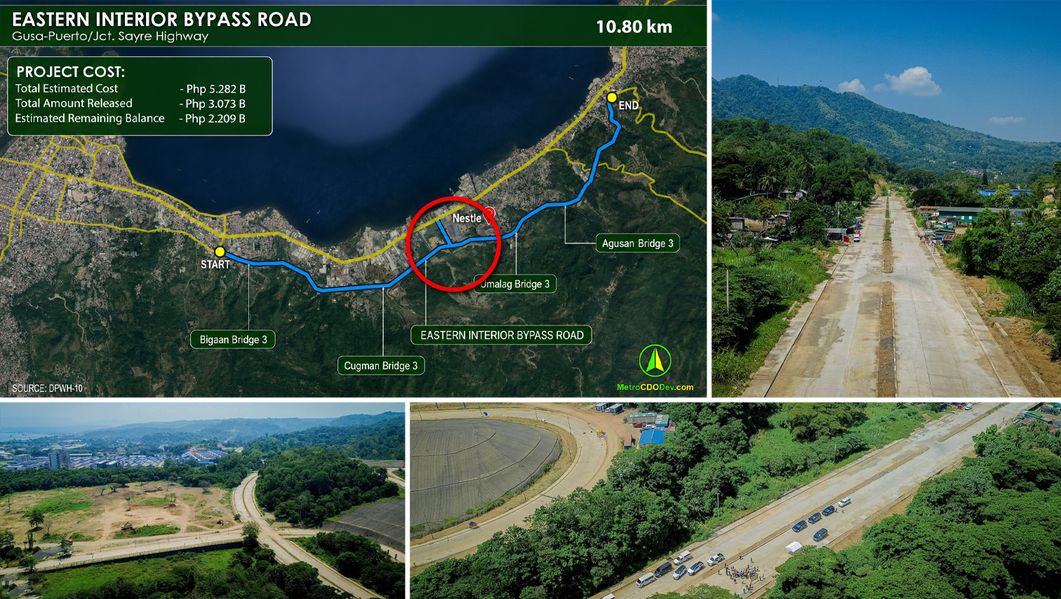 PROJECT WATCH: Nearly ₱1 billion set for continuation of CDO Eastern Interior Bypass Road construction in 2027