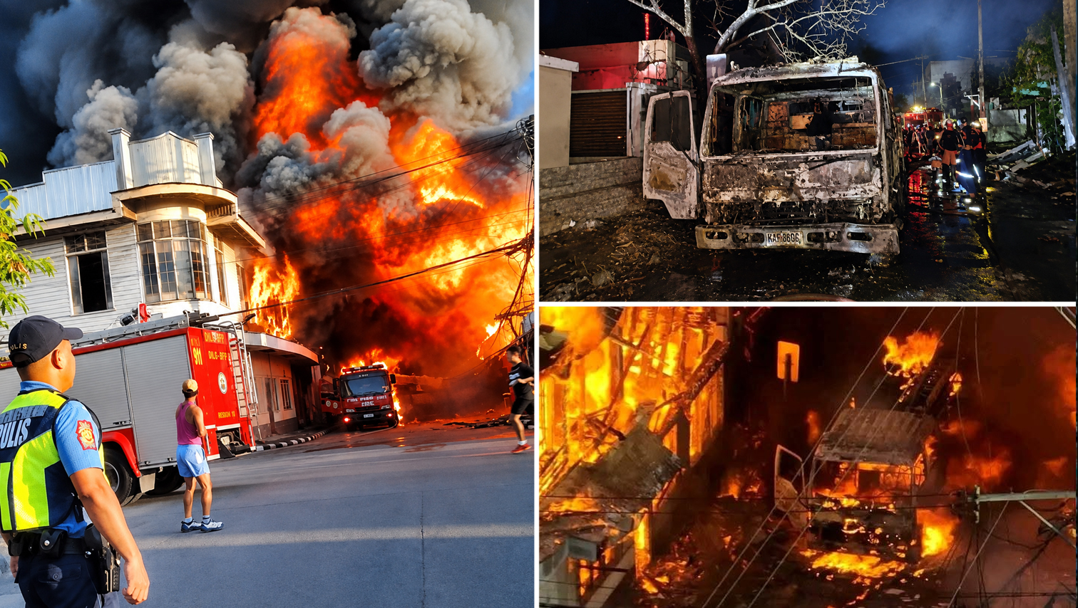 VIDEO WATCH: BFP fire truck destroyed while responding to Cagayan de Oro blaze