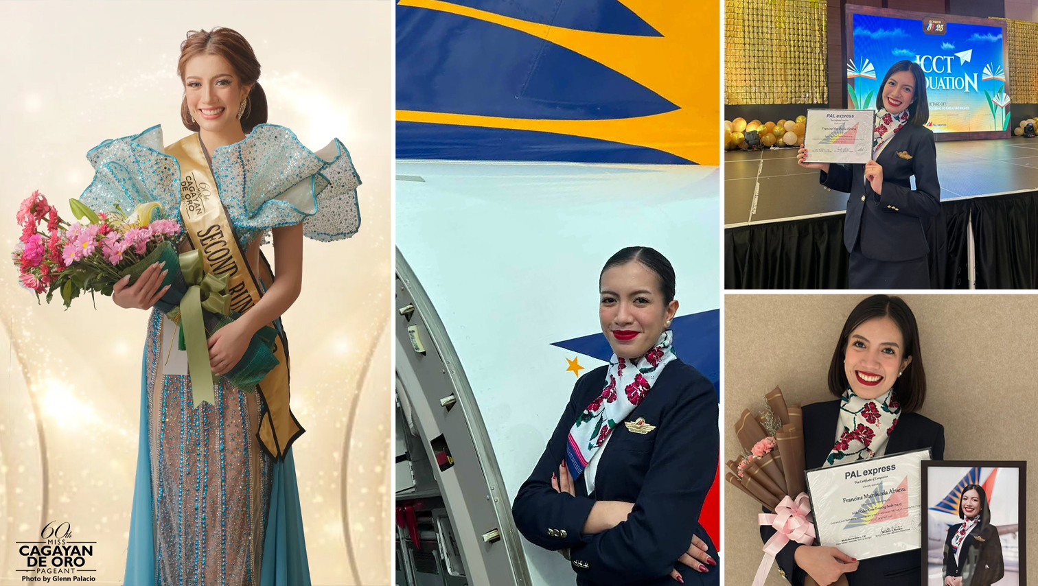 From pageant stage to the skies: Miss Cagayan de Oro 2025 2nd Runner-up Francine Abueva now a PAL flight attendant