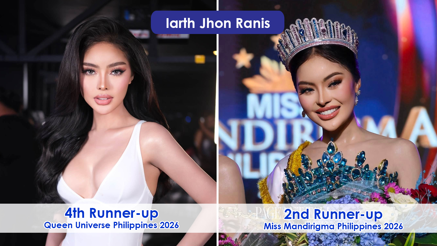 Cagayan de Oro’s Iarth Jones Ranis makes back-to-back podium finishes in two transgender pageants