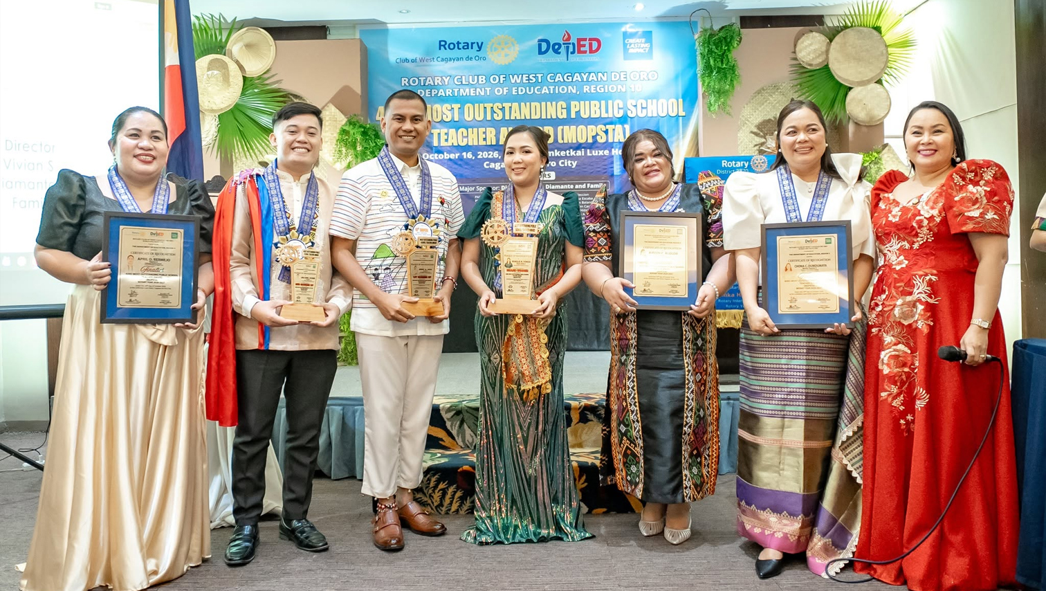Rotary Club of West Cagayan de Oro names Tudela teacher Grand Winner in 43rd Outstanding Public School Teacher Award